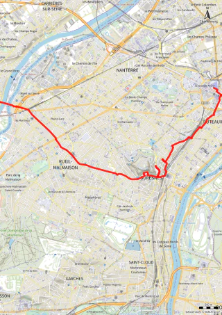 Carte de la marche Mont-Valérien / Suresnes