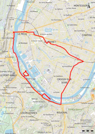 Carte de la marche Tour décalé