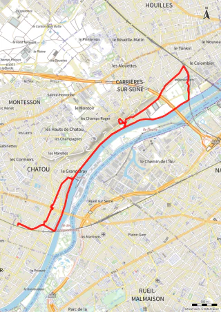 Carte de la marche Carrières-sur-Seine III